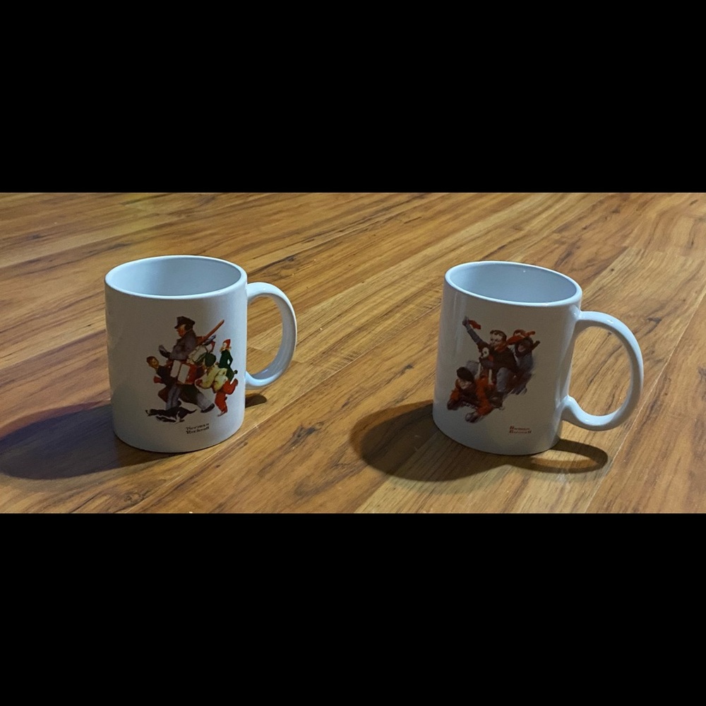 Norman Rockwell MSRF Design Studio Mugs (2)